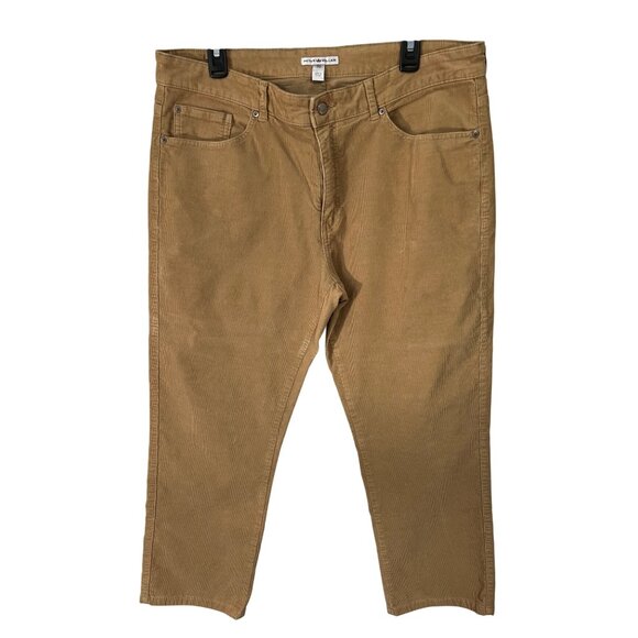 Peter Millar Mens Tan Corduroy Pants Size 36 - Picture 1 of 9